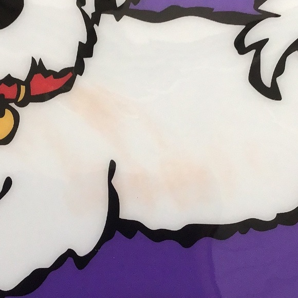 MARC TETRO PURPLE BICHON FRISE WRISTLET CLUTCH - Picture 11 of 13